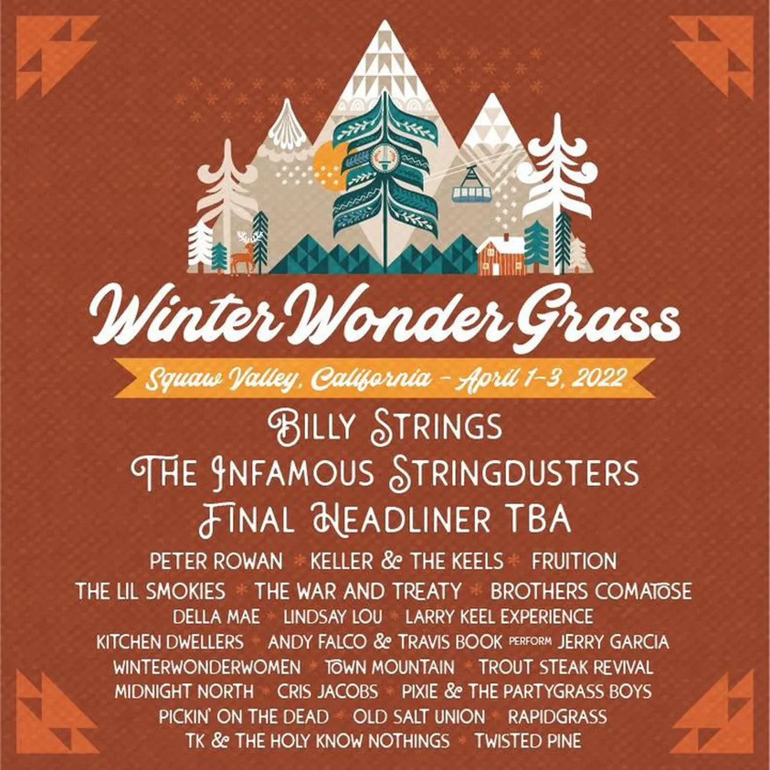 Mt Union 2022 Christmas Bandsintown | Town Mountain Tickets - Winterwondergrass At Squaw Valley  Resort, Apr 02, 2022