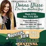 Donna Ulisse performing at Mountain View, AR Bluegrass Festival