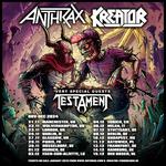 Anthrax, Kreator, Testament - Europe 2024
