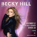 Becky Hill- Believe Me Now Tour