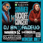 SUMMER KICK-OFF CONCERT with DJ Snoopadelic, Warren G, Merkules and Special Guests