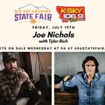Joe Nichols & Tyler Rich at Big Sky State Fair