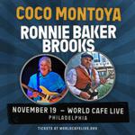 Coco Montoya and Ronnie Baker Brooks at World Cafe Live