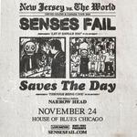 Senses Fail / Saves The Day: New Jersey vs. The World