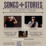 Songs + Stories Acoustic Tour at State Theater