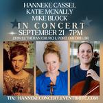 Hanneke Cassel, Katie McNally, Mike Block concert