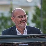 Frank Muschalle, Martin Schmitt, Peter Heger und Christian Gumbiller