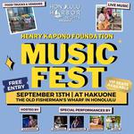 Honolulu Harbor Nights Presents HKF MusicFest with Henry Kapono & Friends with HKF OTR Artists