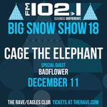 FM 102/1 Big Show Snow 18 featuring Cage The Elephant with Badflower