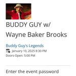 Buddy Guy Jan 2025 Shows