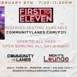 First To Eleven at Community Lanes!