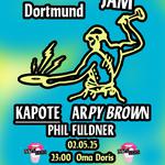 Phil's Licks pres. TOY TONICS JAM w/ KAPOTE - ARPY BROWN - PHIL FULDNER @ Oma Doris, Dortmund