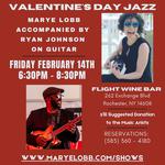 Marye Lobb sings JAZZ Love Songs accompanied by Ryan Johnson on guitar