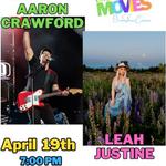 Aaron Crawford and Leah Justine at Ocean Shores Cinema