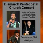 Jason Crabb, Gerald Crabb, Adam Crabb at Bismarck, Arkansas