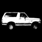 White Ford Bronco