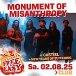MONUMENT OF MISANTHROPY + CASTIEL + NEW YEARS OF SUFFERING ( Free&Easy Festival)