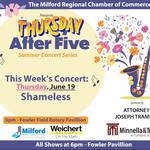 Shameless at Fowler Pavilion in Milford!