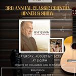 3rd Annual Classic Country Dinner and Show benefiting Ritch’s Little Raiders sponsored by Ritch’s Raiders BBQ Team