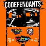 Codefendants at Bombs Away Cafe with Distorted Times and Pretty Deadly