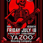 Yazoo Brewing Tap Room presents Jasmine Cain acoustic wsg Tyson Barnaby! 