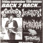 Mortician, Incantation, Pyrexia, Frog Mallet, Fear Made Flesh