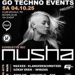 Go Techno Events presents NUSHA @ Club Douala, Sa 04.10.25