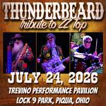 ThunderBeard: #1 Tribute to ZZ Top @ Trevino Performance Pavilion, Lock 9 Park