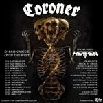 Coroner / Heathen - Dissonance Over the West