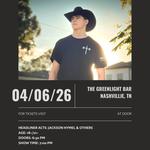 Jackson Hymel @ The Greenlight Bar