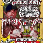 Skip Church Raise Hell Presents: Tombstone, Arteries Like Estuaries, The Munsens, Catching Hell