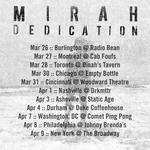 Mirah, Dedication tour