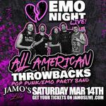 EMO NIGHT LIVE All American Throwbacks at Jamo's Live