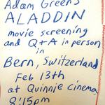 Adam Green's Aladdin screening and Q+A in person