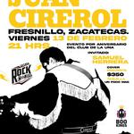 Juan Cirerol en El Club de la Una, Fresnillo Zac.