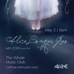Alice Longyu Gao at the Whole Music Club w/ ZORA and SYM1