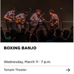 Boxing Banjo Live at the Temple Theatre 