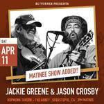 Jackie Greene & Jason Crosby (Matinee Added) @ HopMonk Sebastopol 	