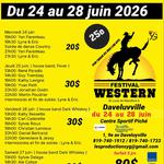 Festival Western Daveluyville 2026