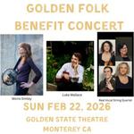 Moira + Luke Wallace + Real Vocal String Quartet @ 2nd Annual Golden Folk Benefit
