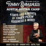 Tommy Emmanuel’s Guitar Camp USA: Austin  2026