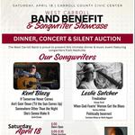 Kent Blazy - Leslie Satcher - West Carroll Band Benefit & Songwriter Showcase - Carroll County Civic Center - Huntingdon, TN,