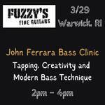 John Ferrara Bass Clinic at Fuzzy's Fine Guitars, Warwick, RI