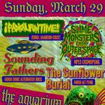 Slime Monsters from Outer Space at The Aquarium w/ Sounding, Fathers, Hevvy Swetter & The Sunflower Burial