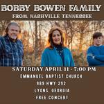 Bobby Bowen Family Concert (Lyons, Georgia)