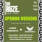 John Fairhurst 7pm at the opening of The Ruze