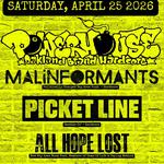 Powerhouse, Malinformants, Picket Line, All Hope Lost at Stay Gold in Oakland