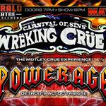 WREKING CRUE THE MOTLEY CRUE EXPERIENCE WSG POWERAGE TRIBUTE TO AC/DC