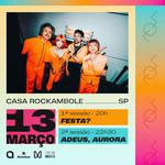 Supercombo toca os álbuns "Festa?" e "Adeus, Aurora"