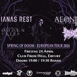 Spring of Doom in Erfurt: Marianas Rest, Aeonian Sorrow, Wooden Veins, Suffer Yourself